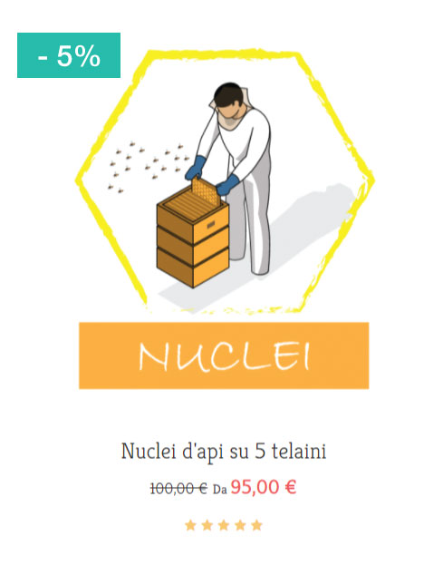 acquisto nuclei d'ape